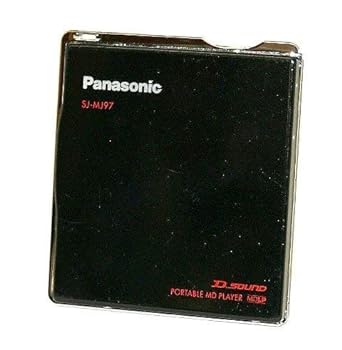 【中古】［人並み外れたに好いたらしい］Panasonic パナソニック SJ-MJ97-K （黒いこと） ポーダブルMD電気蓄音機 MDLP相応う （MD生まれ変わり専用機/MDウォークマン）