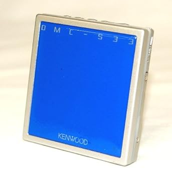 【中古】［人並み外れたに好いたらしい］KENWOOD ケンウッド DMC-S33-L（青味） 携帯型MD電気蓄音機 MDLP相応う （MD生まれ変わり専用機/MDウォークマン）