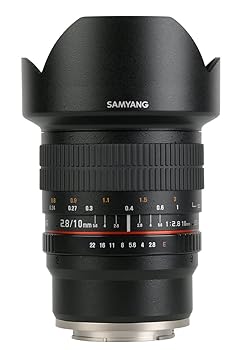 【中古】SAMYANG 単焦点広角レンズ 10mm F2.8 フジフイルム X用 APS-C用