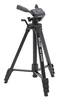 【中古】［非常に良い］SLIK 三脚 GX 6400 4段 レバーロック 21mmパイプ径 3ウェイ雲台 クイックシュー式 216835