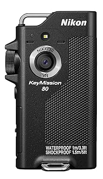 【中古】［非常に良い］Nikon 防水ウェアラブルカメラ KeyMission 80 BK ブラック