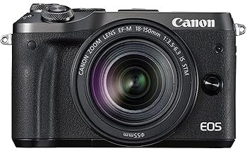 【中古】［非常に良い］Canon ミラーレス一眼カメラ EOS M6 レンズキット(ブラック) EF-M18-150mm F3.5-6.3 IS STM付属 EOSM6BK-18150ISSTMLK