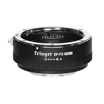 【中古】Fringer (フリンガー) FR-FX2 スマートマウントアダプター (キャノンEFマウントレンズ &rarr; 富士フイルムXマウント変換） 電子接点付き、絞りリン｜スカーレット2021