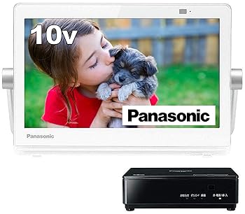 【中古】パナソニック 10V型 ポータブル 液晶テレビ インターネット動画対応 プライベート・ビエラ 防水タイプ ホワイト UN-10N9-W｜スカーレット2021