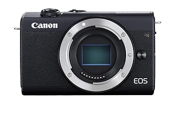 【中古】Canon 鏡鑑受け答え一眼写真器 EOS M200 上半身 黒いこと EOSM200BK-BODY デジタルカメラ-ミラーレス一眼カメラ-TV・オーディオ・カメラ