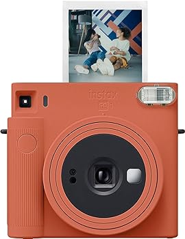 【中古】［非常に良い］Fujifilm Instax Square SQ1 インスタントカメラ - テラコッタオレンジ｜スカーレット2021