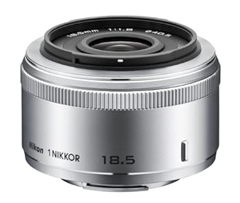 【中古】Nikon 単興味の中心水晶体 1 NIKKOR 18.5粍 f/1.8 しろがね色 ニコンCX初期化専用 TV・オーディオ・カメラ-カメラ用交換レンズ