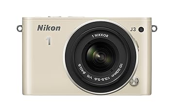 【中古】［非常に良い］Nikon ミラーレス一眼 Nikon 1 J3 標準ズームレンズキット1 NIKKOR VR 10-30mm f/3.5-5.6付属 ベージュ N1J3HLKBG
