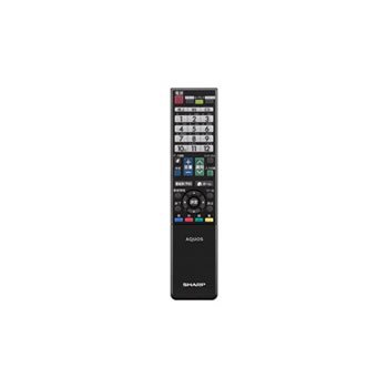 【中古】［非常に良い］シャープ 液晶テレビ用リモコン RRMCGB069WJSA(0106380415)(ブラック)