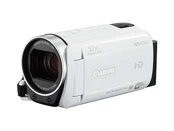 【中古】［非常に良い］Canon デジタルビデオカメラ iVIS HF R62 光学32倍ズーム ホワイト IVISHFR62WH