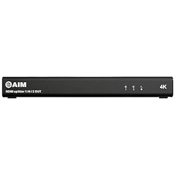 【中古】［人並み外れたに好いたらしい］エイム陰電子 4K相応うHDMI分かちあう器（2分かちあう） PAVA-AVS4K102