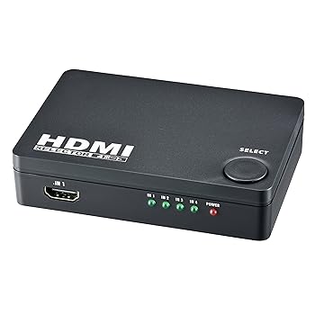 【中古】［非常に良い］オーム(OHM) HDMIセレクター 4ポート 黒 [品番]05-0577 AV-S04S-K