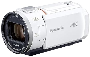 【中古】［非常に良い］パナソニック 4K ビデオカメラ VX2M 64GB 光学24倍ズーム ピュアホワイト HC-VX2M-W