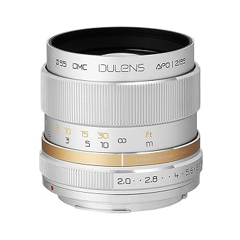 【中古】［人並み外れたに好いたらしい］DULENS APO 85粍 F2 キヤノンEF しろがね色（若明光学 毒鏡）