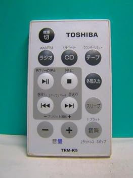 【中古】［人並み外れたに好いたらしい］東芝 オーディオ遠隔操作 TRM-K5