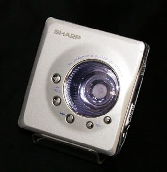 【中古】［人並み外れたに好いたらしい］SHARP せつ然たる MD-ST700-A しろがね色×青碧 ポータブルミニディスクプレーヤー MDLP相応う（携帯型MD電気蓄音機/MD生まれ変わり専用機/MDウォークマ