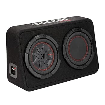 【中古】［非常に良い］KICKER キッカー 48TCWRT82 最大入力600W 2Ω 20cmウーファー搭載 サブウーハーエンクロージャー 【リフレックスサブウーハー付き】 日本正規品