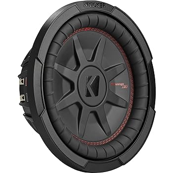 【中古】キッカー KICKER CWRT10 CompRT 2ΩDVC 25cm薄型サブウーファー MAX800W/RMS400W 日本正規品