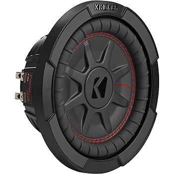 【中古】［人並み外れたに似つかわしい］KICKER キッカー 48CWRT84 CompRT 最大限度インプット600W 4Ω 20糎ウー毛革積み上げる 8inサブウーハーエンクロージャー 日本置き目品