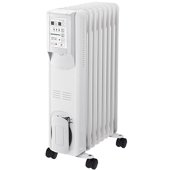 【中古】［非常に良い］Hidamari マイコン式 オイルヒーター(リモコン付) ホワイト OHT-1556WH