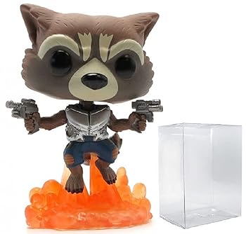 【中古】マーベル ガーディアンズ・オブ・ギャラクシー Vol.2 フライングロケット アライグマ ポップ! ビニールフィギュア (互換性のあるポップボックス
