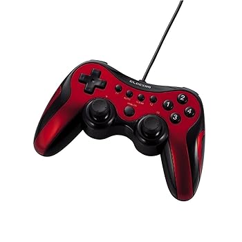 【中古】【2009年モデル】ELECOM ゲームパッド USB接続 アナログスティック搭載 振動/連射 12ボタンレッド JC-U2912FRD 4,384円