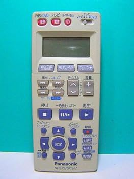 【中古】［非常に良い］パナソニック VHS・DVDリモコン EUR7909KC0｜スカーレット2021