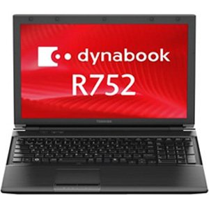 【中古】東芝 dynabook R752/H ノートパソコン Windows7Professional(32bit/64bit)/intel Core i5-3340M 2.7GHz/メモリ4GB/HDD320GB/DVDスーパーマルチ/