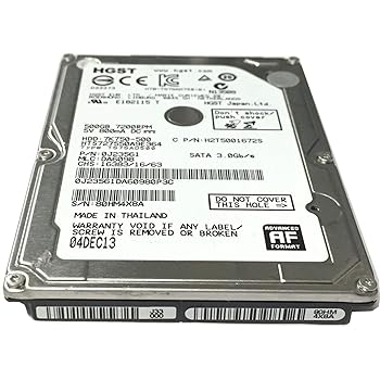 【中古】HGST 7 K750 ? 500 hts727550 a9e364 (0j23561 ) 500 GB 7200rpm 16 MBキャッシュSATA 3.0 GB/s 2.5インチ内蔵ノートブックハードドライブ ? W