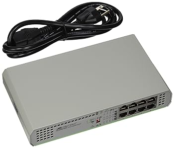 【中古】Allied Telesis CentreCOM AT-GS910/8 - Switch - unmanaged - 8 x 10/100/1000 - desktop