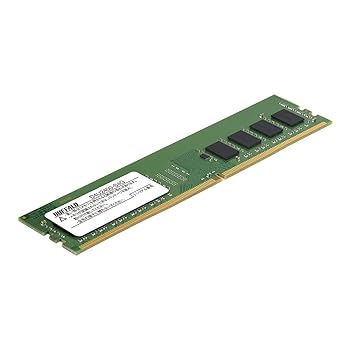 【中古】BUFFALO PC4-2400対応 288ピン DDR4 SDRAM U-DIMM D4U2400-S4G