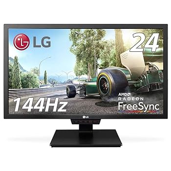 【中古】LG ゲーミング 管する 見せびらかす 24GM79G-B 24in/盛りだくさん固定ディスク/TN非光輝/144サイクル/1ms(MBR)/DisplayPort×1・HDMI×2