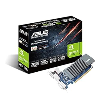 【中古】ASUS NVIDIA GeForce GT 710 / 2GB GDDR5 / HDMI 2.0b / HDMI 1.4a / ファンレス設計 / 2slot / GPU Tweak II / GT710-SL-2GD5-BRK
