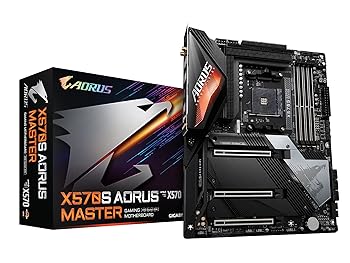 【中古】GIGABYTE X570S AORUS MASTER Rev.1.0 母ちゃんゲーム盤 ATX [AMD X570心付け書き割り積み上げる] MB5514