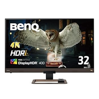 【中古】ベンキュージャパン BenQ EW3280U 4K エンターテインメントモニター (32インチ/4K/IPS/DisplayHDR400/HDRi/2.1ch treVoloスピーカー/リモコン付