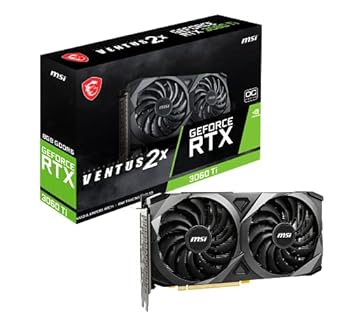 【中古】MSI GeForce RTX 3060 Ti VENTUS 2X 8G OCV1 LHR グラフィクスゲーム盤 VD7798