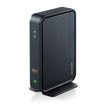 【中古】エレコム 無線LANルーター Wi-Fi6対応 4804+574Mbps 11ax DXアンテナ監修内蔵アンテナ搭載 ワイドバンド5GHz 160MHz対応 ブラック WRC-X5400GS-B