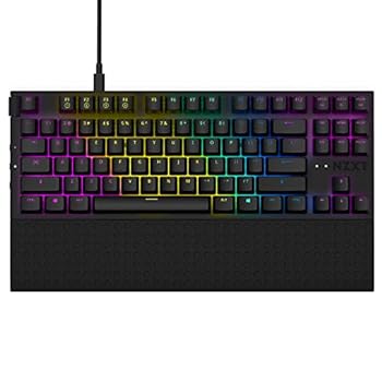 【中古】NZXT FUNCTION TENKEYLESS ゲーミングキーボード 黒いこと KB-1TKUS-BR KB591