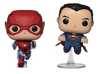 【中古】Funko - Figurine DC Justice League - 2-Pack Flash & Superman Exclu Pop 10cm - 0889698344210