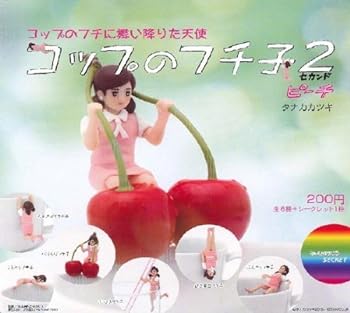 【中古】コップのフチに舞い降りた天使 コップのフチ子２(セカンド) ピーチ ノーマル６種