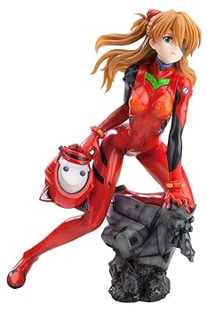 【中古】ヱヴァンゲリヲン新劇場版 式波・アスカ・ラングレー:Q ~プラグスーツver.~:RE 1/6スケール PVC製 塗装済み完成品フィギュア