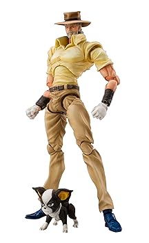 【中古】超像可動 「ジョジョの奇妙な冒険」第三部 17.ジョセフ・ジョースター&イギー(荒木飛呂彦指定カラー)｜スカーレット2021