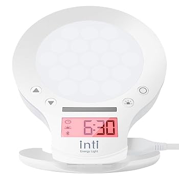 【中古】moonmoon inti4s 光 目覚まし時計時辰儀 ( ともし火 / 目覚まし時計 ) めざまし時辰儀 デジタル時辰儀 (スマホ連絡/ スヌーズ役立つこと) 光目覚まし時計 お休み 快眠 安眠