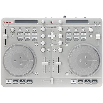 【中古】Vestax DJコントローラー Spin2 シルバー iPhone/iPad/iPod touch対応 algoriddim djay/vjay対応
