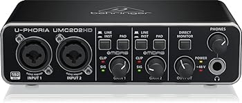 【中古】Behringer(ベリンガー) ベリンガー 2入力2出力 USBオーディオインターフェース UMC202HD U-PHORIA