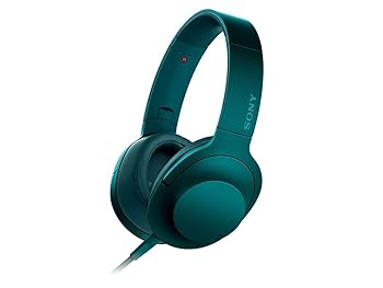 【中古】［非常に良い］ソニー ヘッドホン h.ear on MDR-100A : ハイレゾ対応 密閉型 折りたたみ式 ケーブル着脱式/バランス接続対応 リモコン・マイク付き ビリジアン