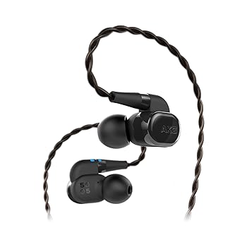 【中古】AKG N5005 引き合い 社会階級 5 １番ウッド精神的な統合 インイヤーヘッドホン カスタマイズ能力のあるな音声 (US変わり種)、黒いこと - GP-N505HAHHAA
