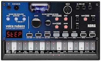 【中古】KORG シンセサイザー ベースマシン volca nubass 真空管回路 Nutube搭載 16ステップシーケンサー 電池駆動 スピーカー内蔵 ヘッドフォン使用可
