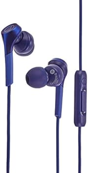 【中古】オーディオテクニカ ATH-CKS550XiS BL イヤホン 有線 スマートフォン用 カナル型 重低音 ハイレゾ音源対応 ブルー