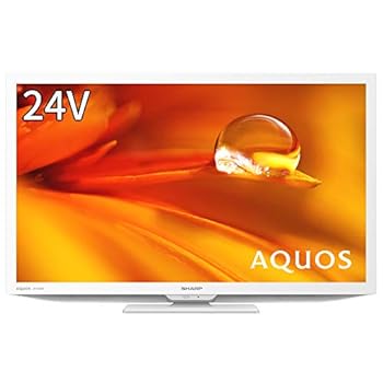 【中古】シャープ(SHARP) 24V型 液晶 テレビ AQUOS 2T-C24DE-W ハイビジョン 外付けHDD裏番組録画対応 2021年モデル ホワイト|スカーレット2021